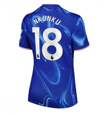 Chelsea Christopher Nkunku #18 Primera Equipación Mujer 2024-25 Manga Corta